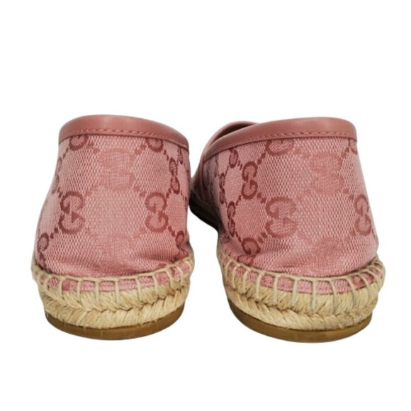 Gucci GG Supreme Monogram Canvas Slip On Espadrille Flats - Picture 6 of 11